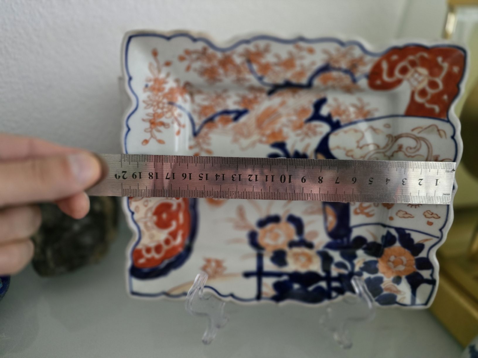 Piatti di portata: Plat rectangulaire Imari japonais XIXe  – Usato da Satigny venduto da Baazarbaron 5