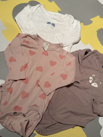 Baby Bodysuits, Size 62/68 & 74 (6-9 Months), Bundle of 3!