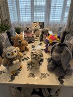 Kuscheltier-Set mit 8 Plüschtieren – verschiedene Tiere