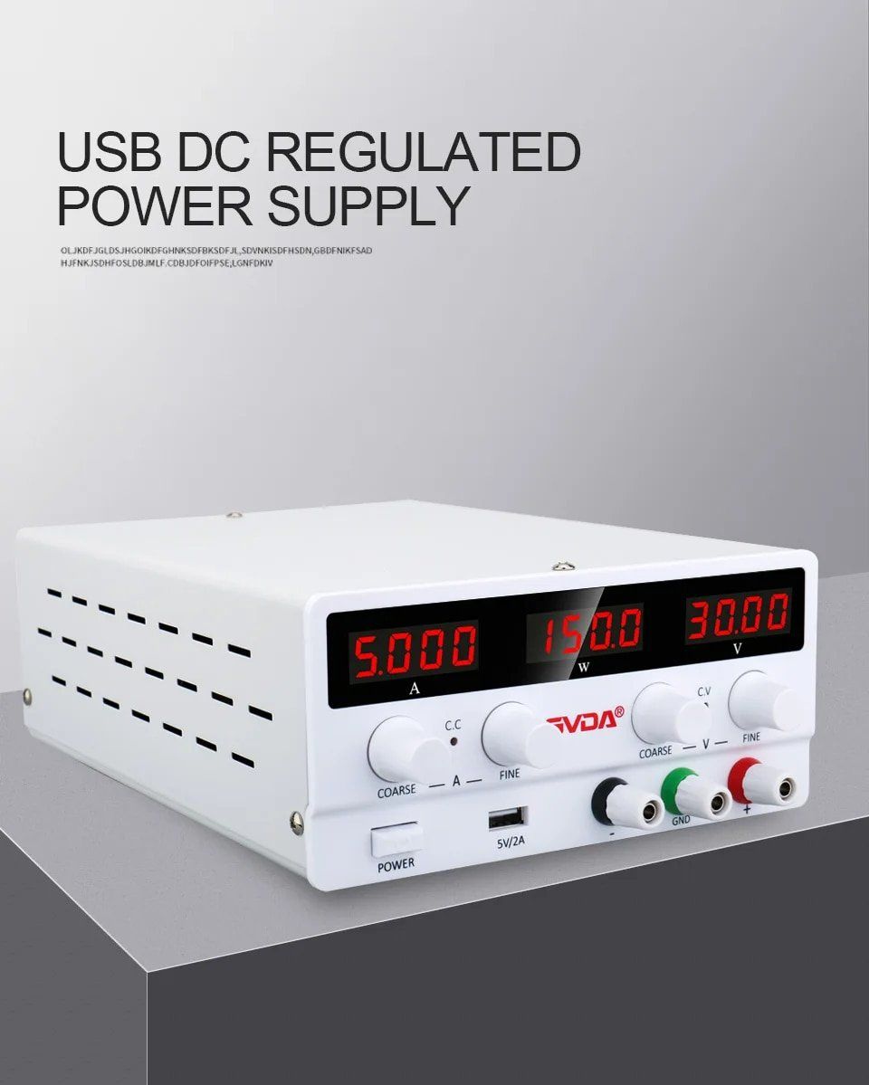 Componenti elettronici: Stabilisator Geregelte Labor Netzteil Einstellbar Schalter – Nuovo e nell'imballaggio originale da Genève venduto da Top-Trend 9