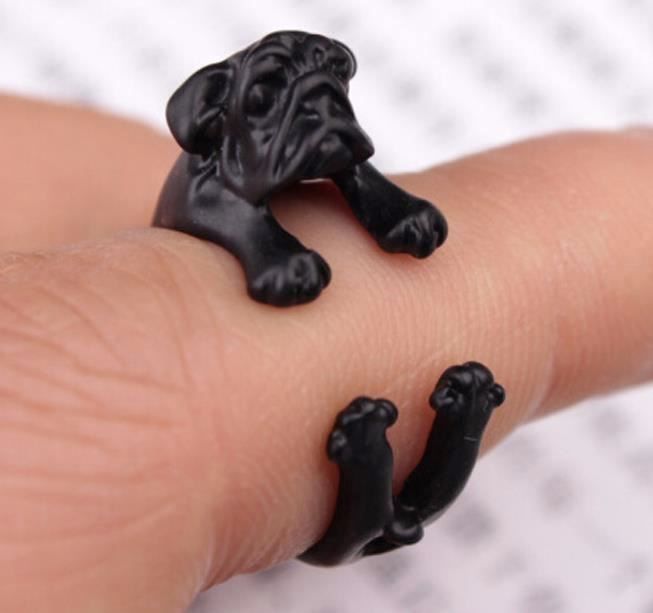 Anelli: FINGERRING MOPS, SCHWARZ NEU – Nuovo (secondo la descrizione) da Bad Ragaz venduto da Schtupsi