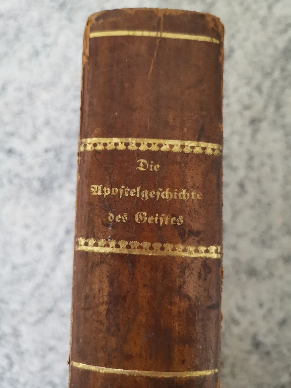 Bücher: Antikes Buch "Die Apostelgeschichte des Geistes", 1855. – Gebraucht aus basel von lupettone 3