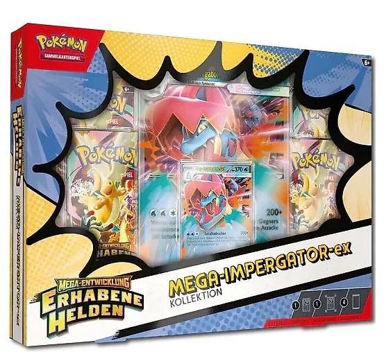 Pokémon Sammelbilder & Trading cards: Mega Entwicklung: Erhabene Helden Mega-Impergator Kollektion – Gebraucht aus Kirchberg BE von TurtleShop