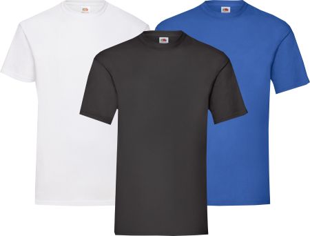 3 Stk. Herren T-Shirts Fruit of the Loom Valueweight Gr.XL