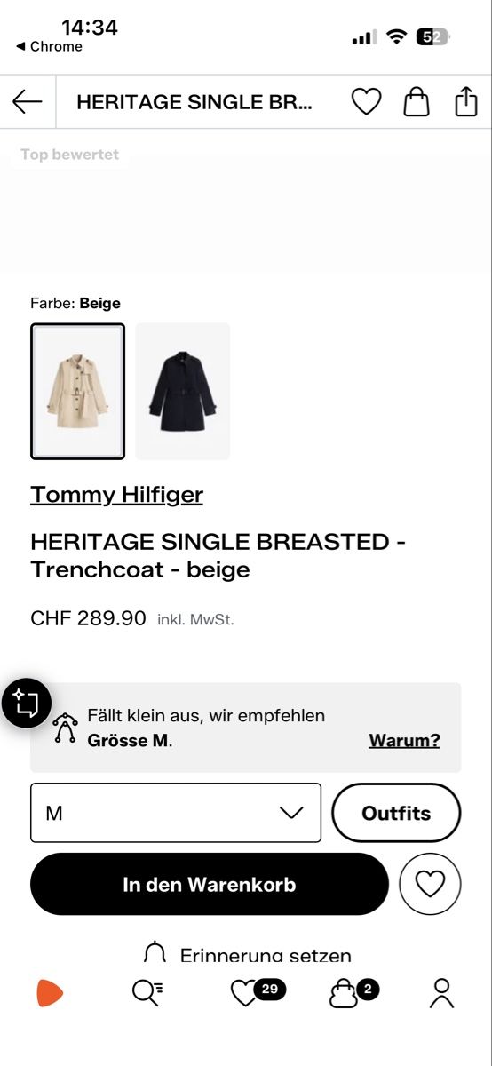 Tommy Hilfiger Cappotti: Tommy Hilfiger Trenchcoat, Große M – Usato da Sigriswil venduto da Sophievg 6