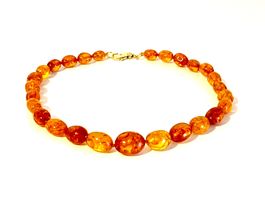 Baltic Amber Necklace - Gold Plated Silver