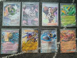 8 Karten Set Pokemon mit IR, Trainer und EX's