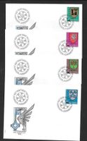 4 FDC Pro Juventute 1978 Serie Einzelmarken ET 28.11.1978