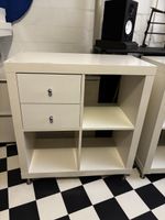 Ikea Kallax 2x2 weiss mit 2 Schubladen oben links