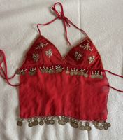 Vintage open back charm top
