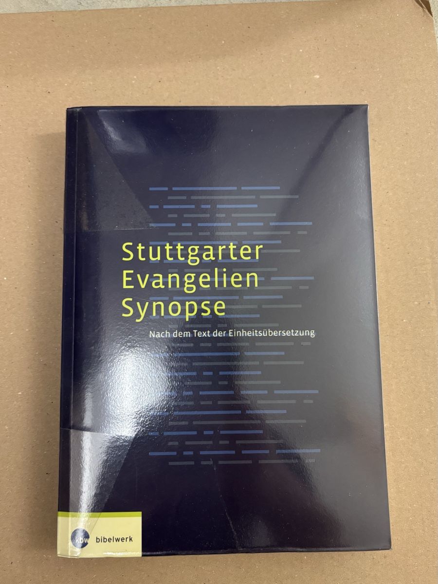 Libri: Stuttgarter Evangelien Synopse – Nuovo e nell'imballaggio originale da Widnau venduto da Metzii51