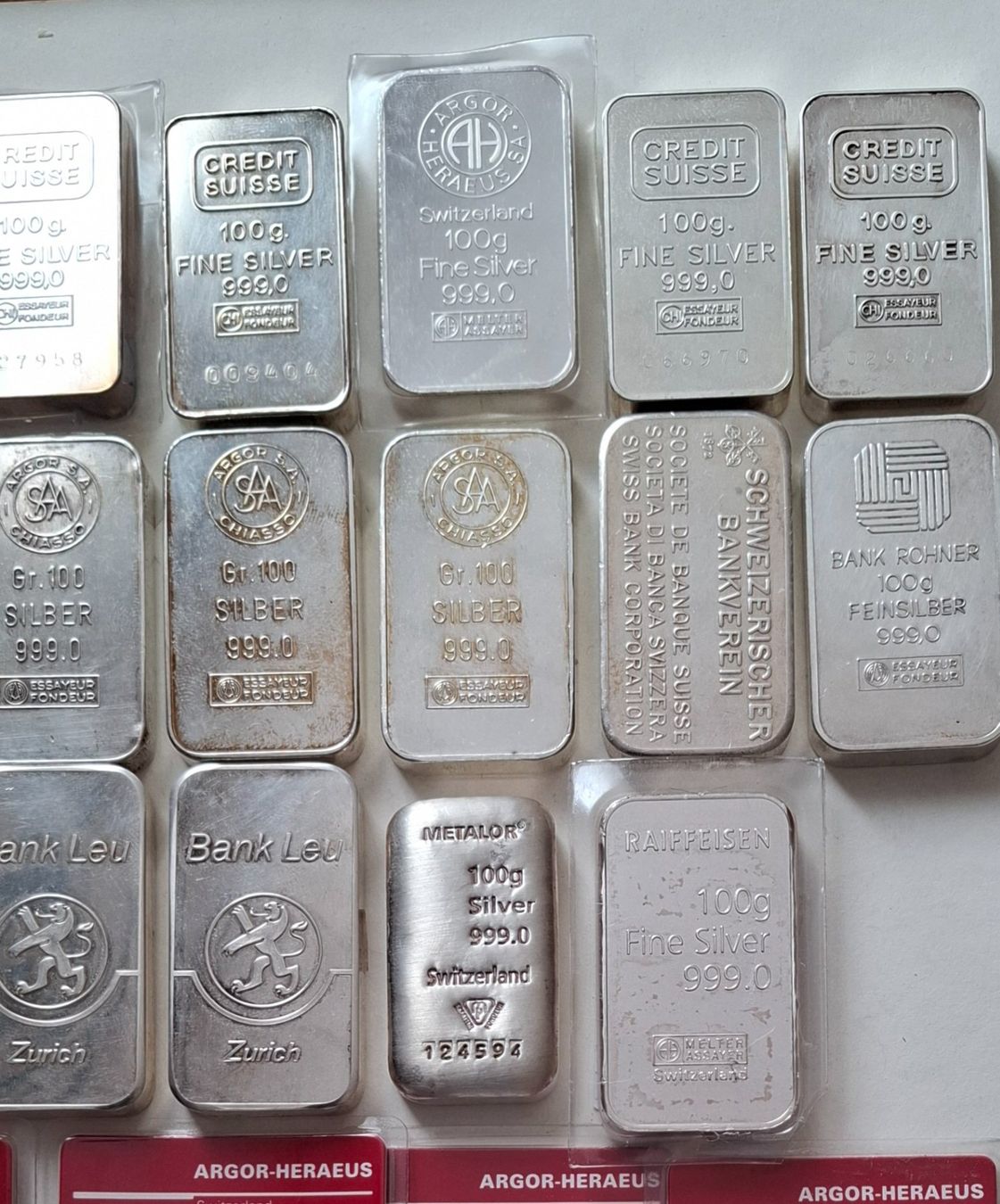 Metalli preziosi: RIESENMENGE SILBERBARREN EINIGE SELTENE DABEI – Usato da Siglistorf venduto da Winer03 6