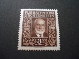 Liechtenstein, alte 3.- Marke Fürst *