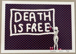 Death: Sexy Gucci Girl, POP Street Art, signiert