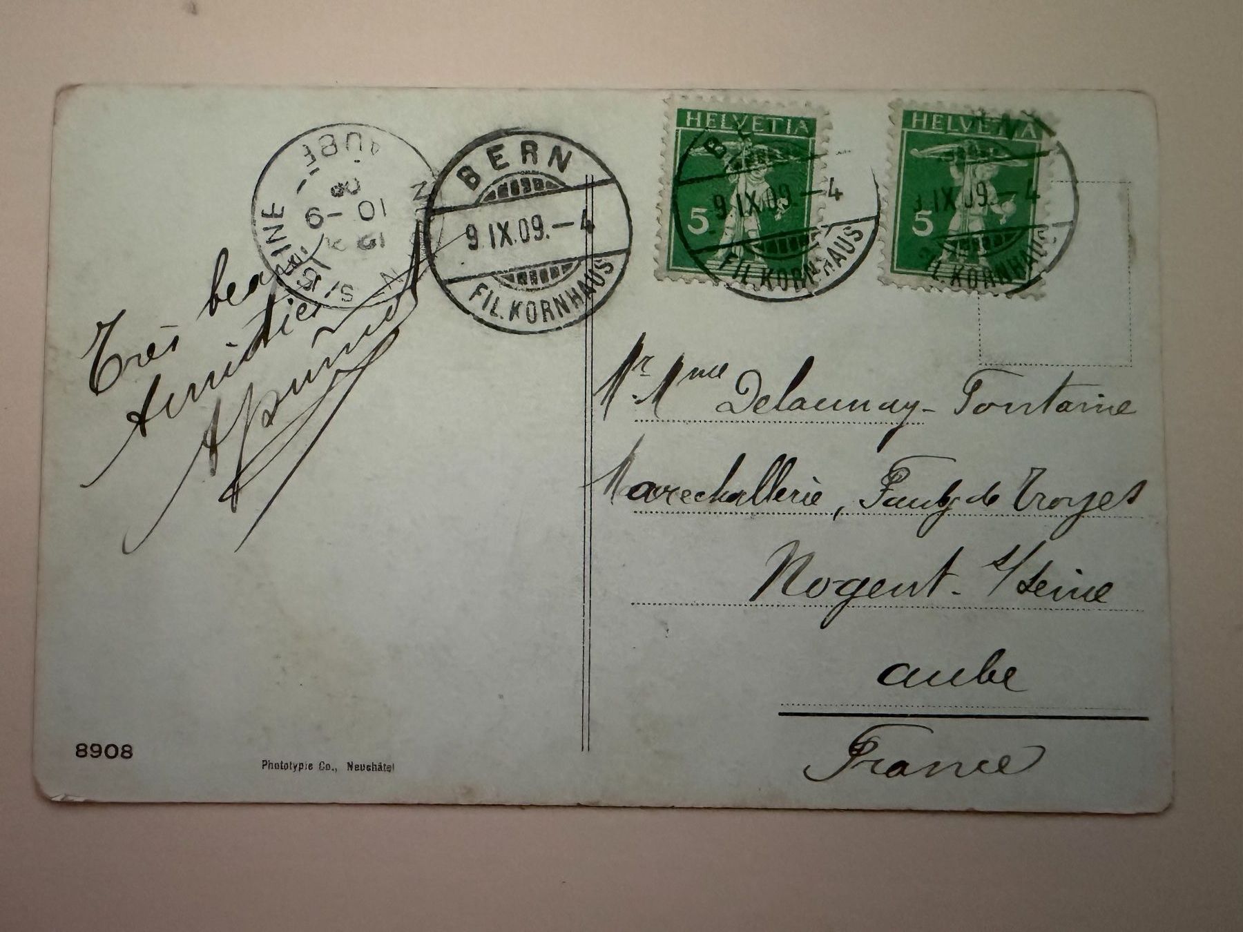Cartoline postali: Bern - Bundeshaus 1909 - Ansichtskarte – Usato da Tegerfelden venduto da siebenmacky 1