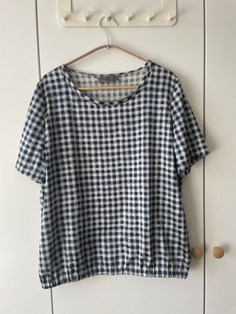 FFC Edle Seidenbluse Gr. 40 – Karo / Gingham