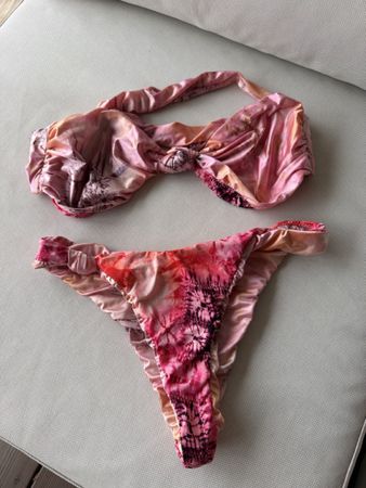 Bikini Oberteil Slip bunt Gr. XS/S neuwertig