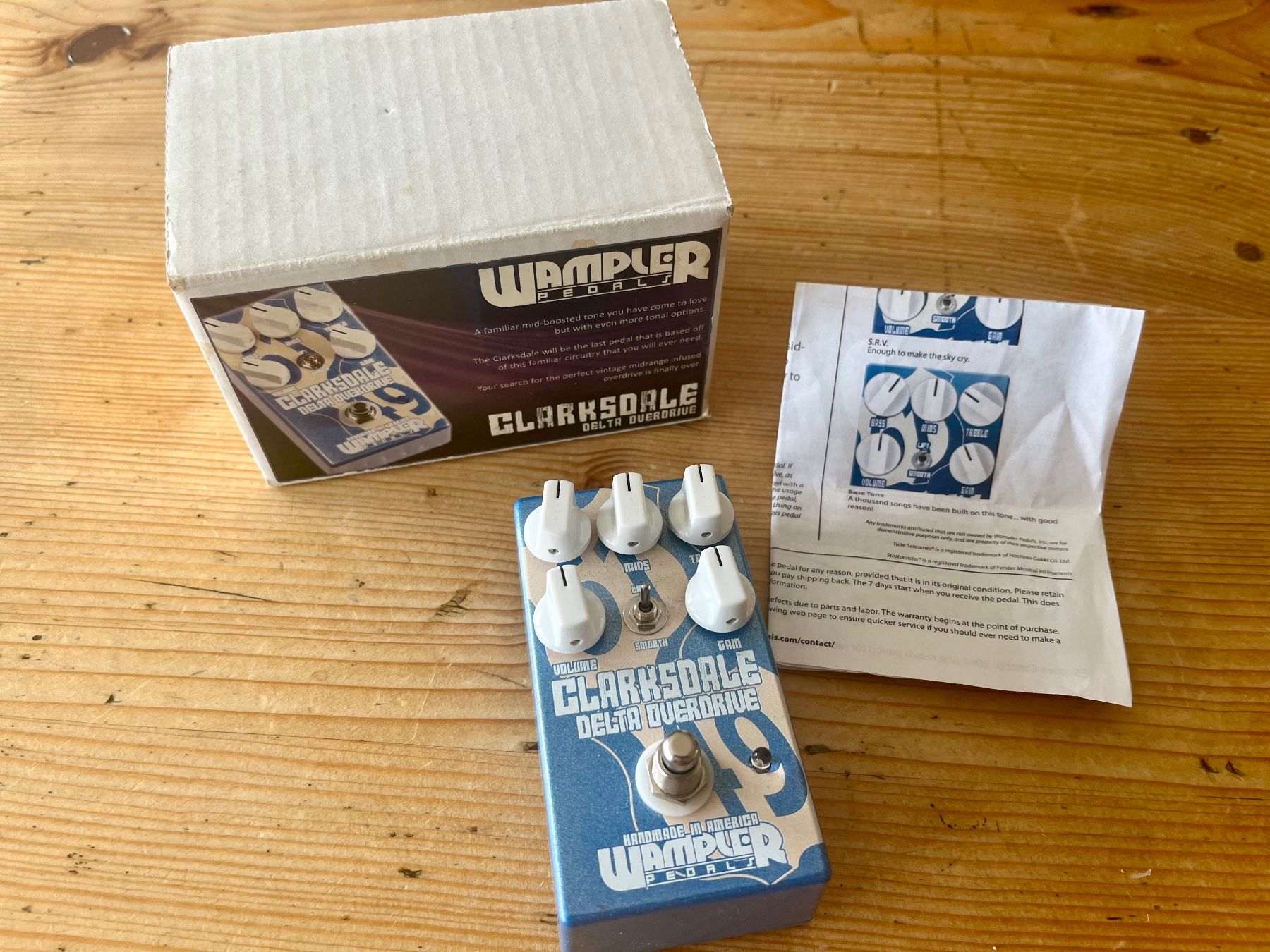 Wampler Strumenti musicali: Wampler Clarksdale Delta Overdrive – Usato da La Neuveville venduto da lejocko