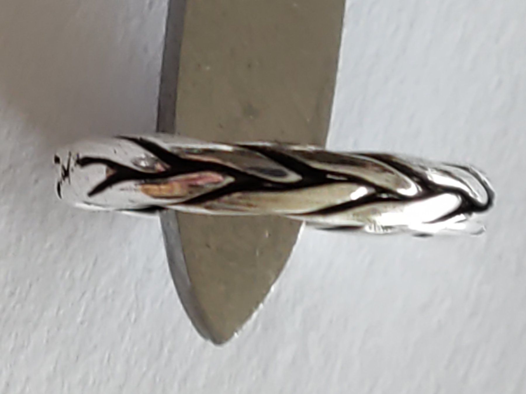 Anelli: Ring Silber mit Muster Grösse 60 – Nuovo (secondo la descrizione) da Laufen venduto da Sunjupite7 4