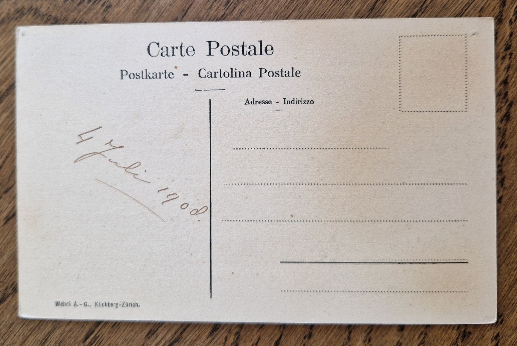 Ansichtskarten: Tellskapelle, Dampfschiff 1908 – Gebraucht aus Ebikon von Donar50 1