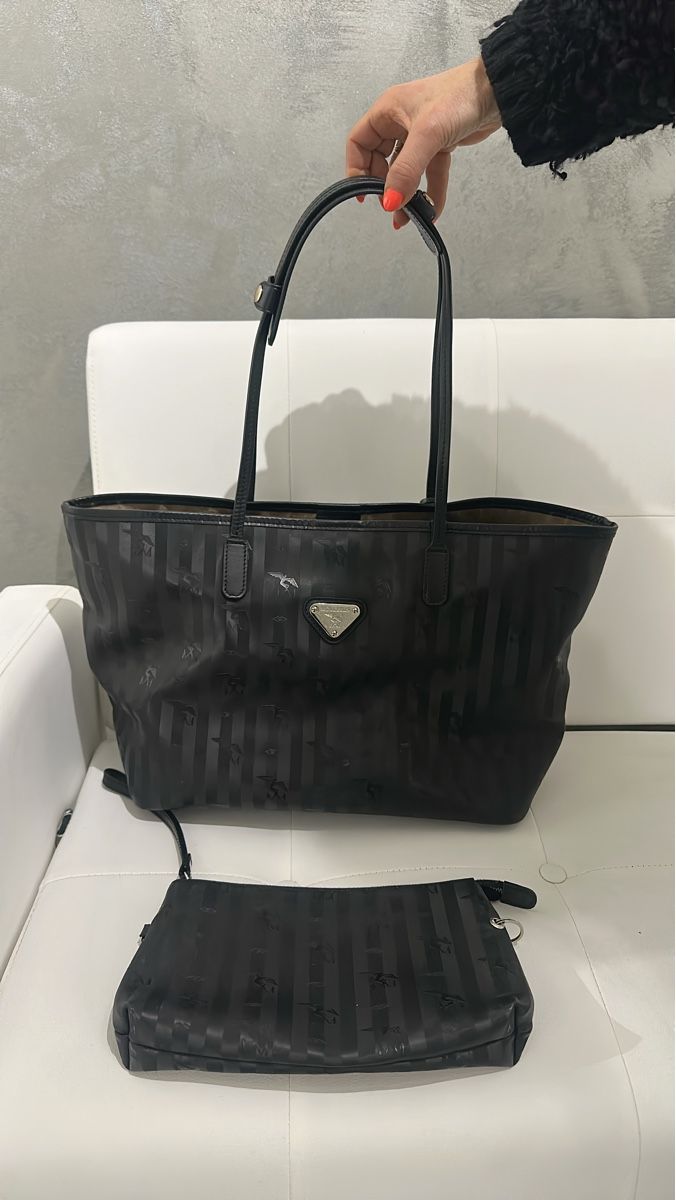 Maison Mollerus Borse da donna: Maison Mollerus Shopper mit Pochette, Schwarz – Nuovo (secondo la descrizione) da Neuenegg venduto da kar_smg9