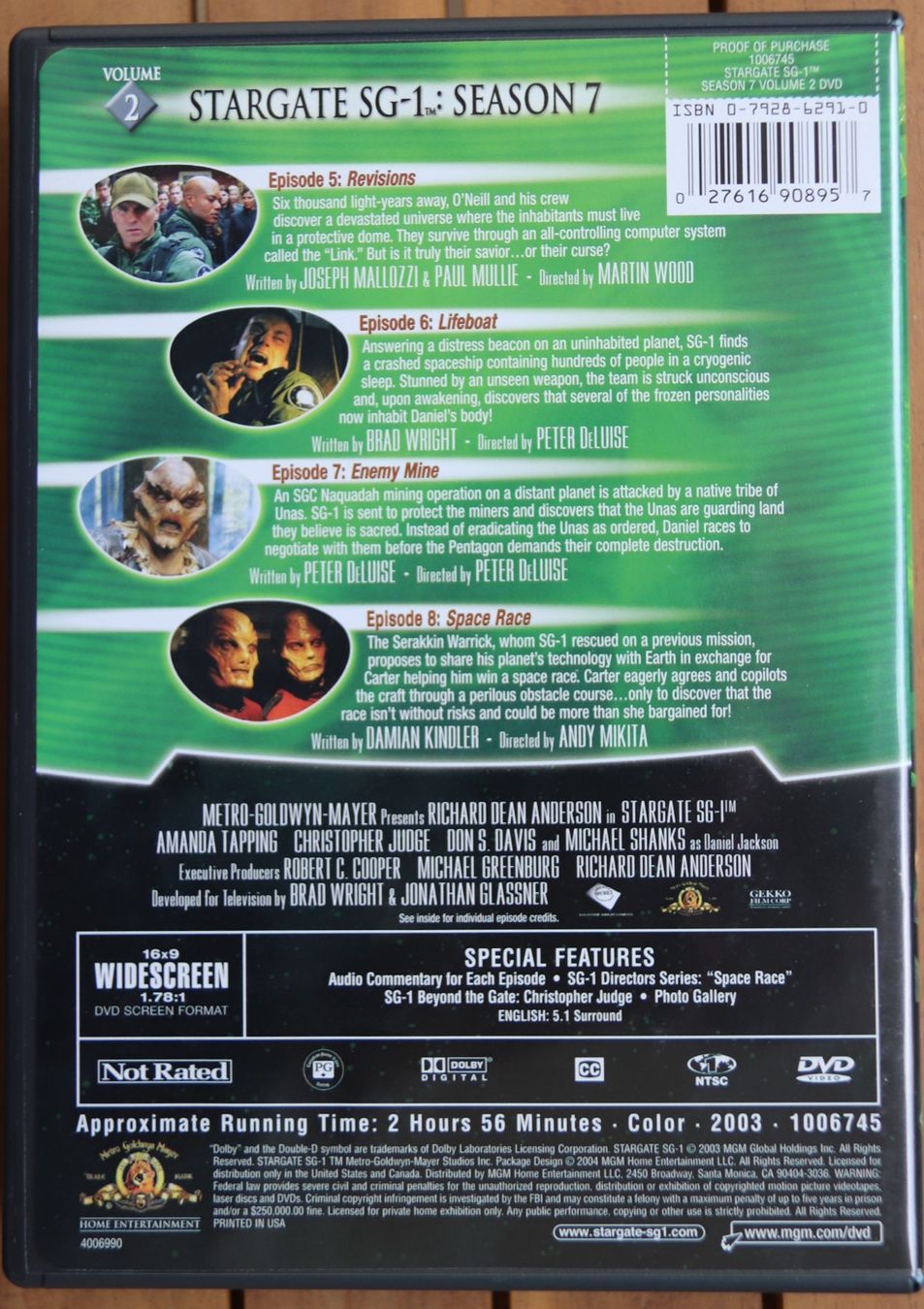 Tutti i DVDs: Stargate Season 7 – Usato da Glattfelden venduto da Sirax 5