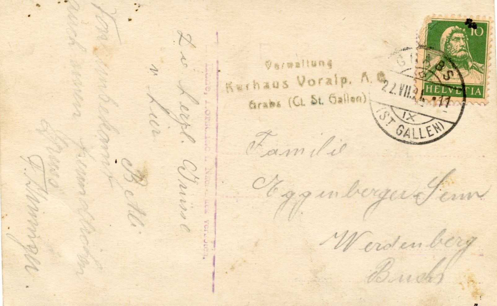 Cartoline postali: Grabs Voralp – Usato da Ruggell venduto da spalkur42 1