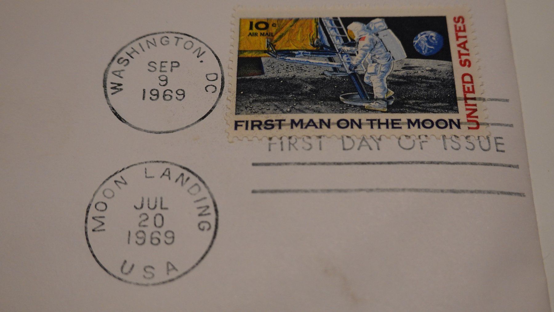 Buste & buste per spedizione: Sonderbrief Moon Landing 1969 /Apollo11 – Usato da Wattwil venduto da Calmut 3