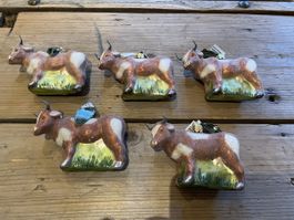 Christborn Glass Cow Christmas Ornament, Made in Germany