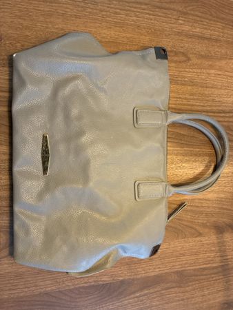 Tasche Kunstleder beige Handtasche Damentasche guter Zustand