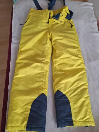 Skihose Kinder gelb 146/152mit Trägern gebraucht