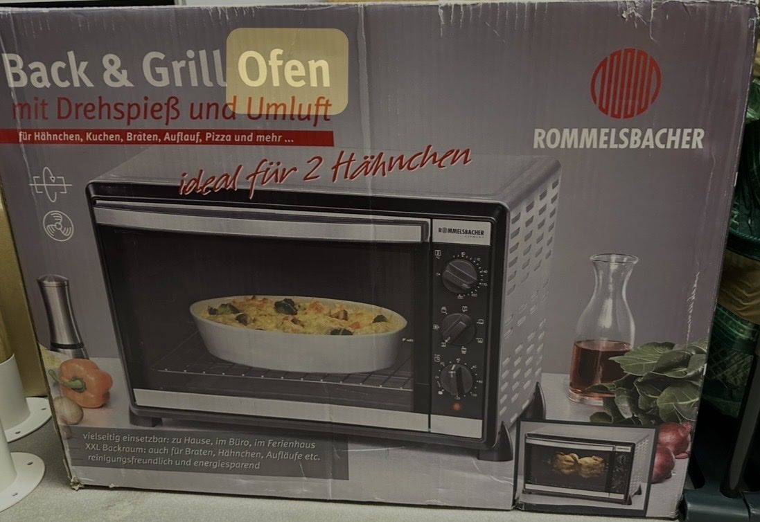 Rommelsbacher Backöfen: Rommelsbacher Back&Grill Ofen – Neu und originalverpackt aus Sevelen von masades.schatzkiste