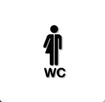 WC-Schild für Damen & Herren – Modernes Türschild Neu