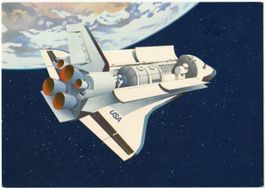 PTT Bildpostkarte - Space Shuttle -  (LURABA 1981, Luzern)