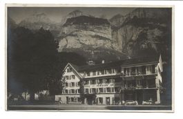 Walenstadt (SG) Hôtel und Pension Seehof - echt Foto-AK 1926