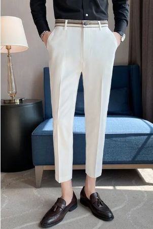 NEUE wunderschöne Herren Hose weiss Gr. M - 223322