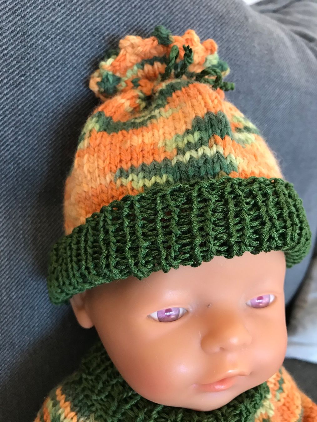 Bambole: Rollkragen Pulli + Kappe fürs Babyborn 43cm – Usato da Niederwangen BE venduto da Diva_74 1