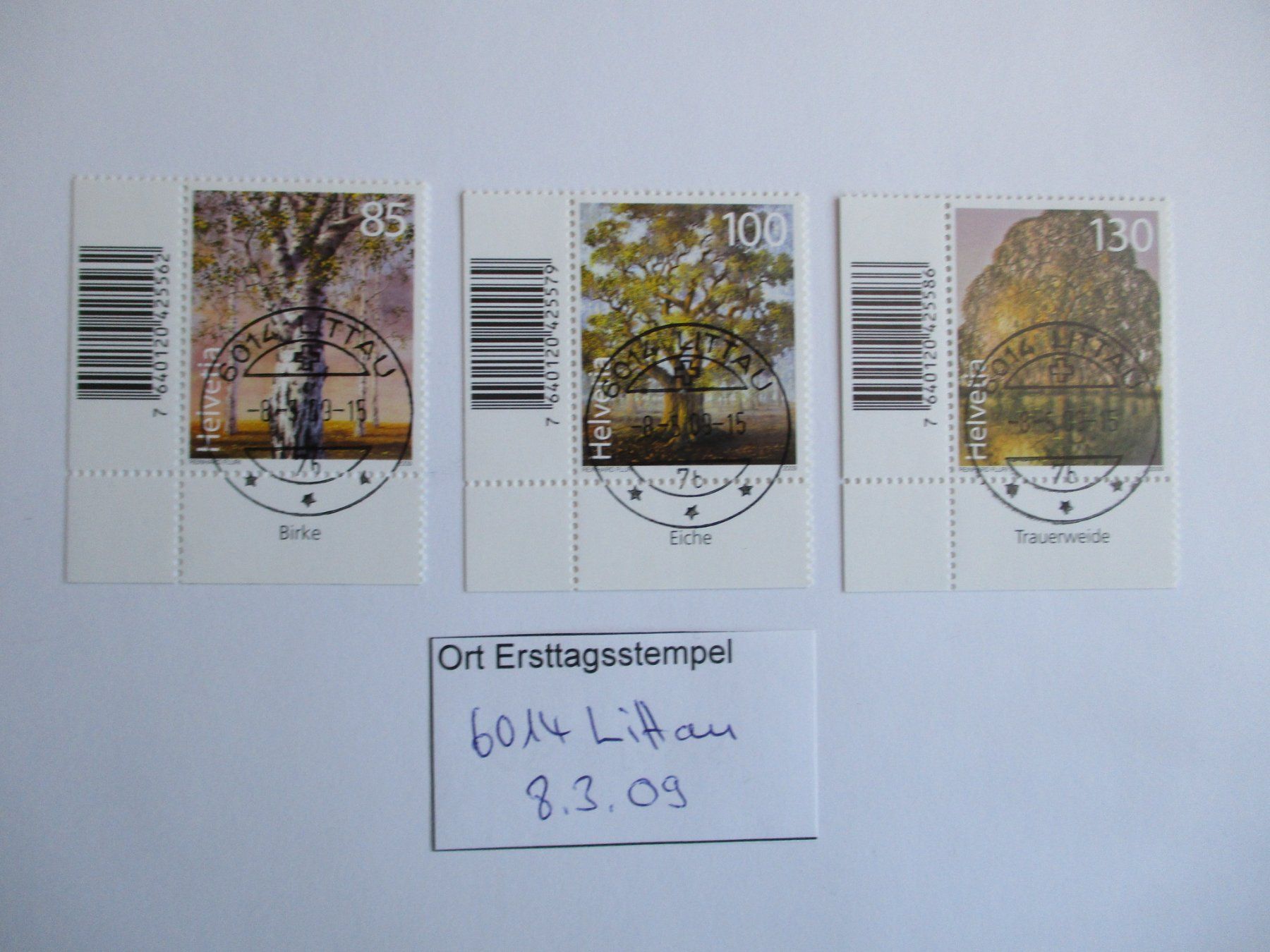 Alle Briefmarken: Voll Ort Ersttagsstempel 6014 Littau – Gebraucht aus Langnau b. Reiden von Aktuell88