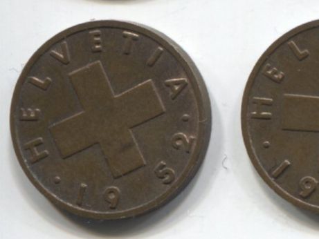 Tutti le monete: Lot 9 x 1 centimes 1952 UNC – Usato da Winterthur venduto da SilverFR 4