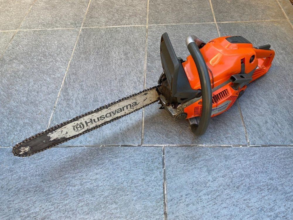 Guide + 4 Chaînes Pour Tronçonneuse Husqvarna 550 XP 45cm - Pas 3/8" 72 Maillons - Épaisseur 1,3mm