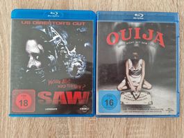 SAW und OUIJA Blu-ray Filme - Horror-Doppel für Sammler!