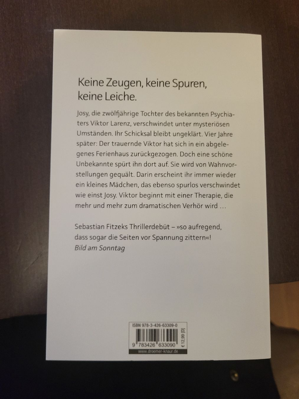 Libri: Sebastian Fitzek – Usato da Schüpbach venduto da Mik_dv55 1