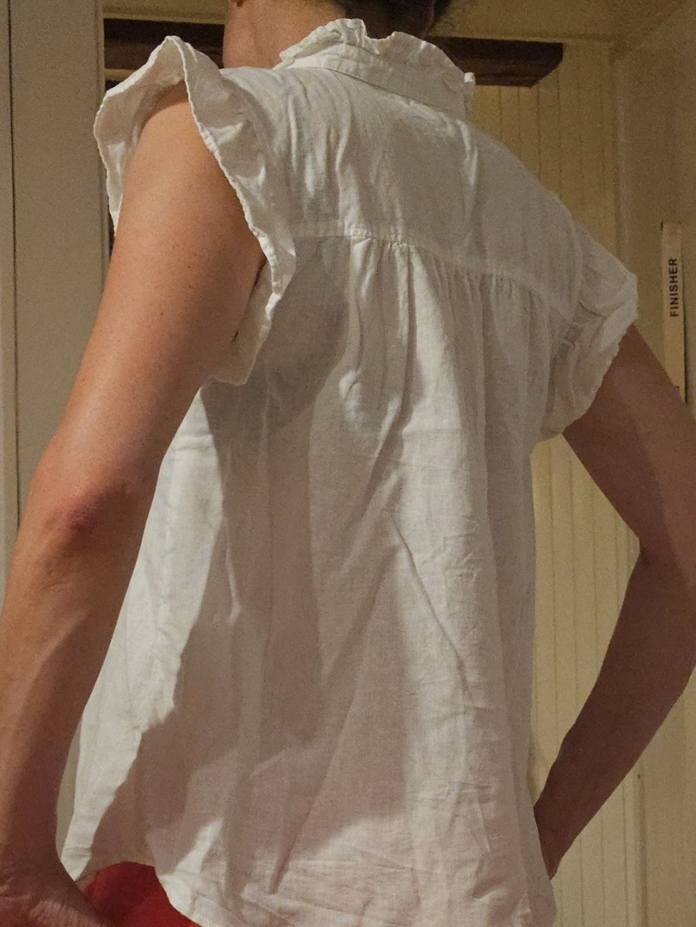 H&M Blusen: Chemisier blanc H&M – Neu (gemäss Beschreibung) aus Baulmes von Emm_g29m 1