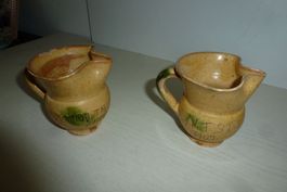 2 Porcelan-Gläser für Milch & Tee/Kaffee