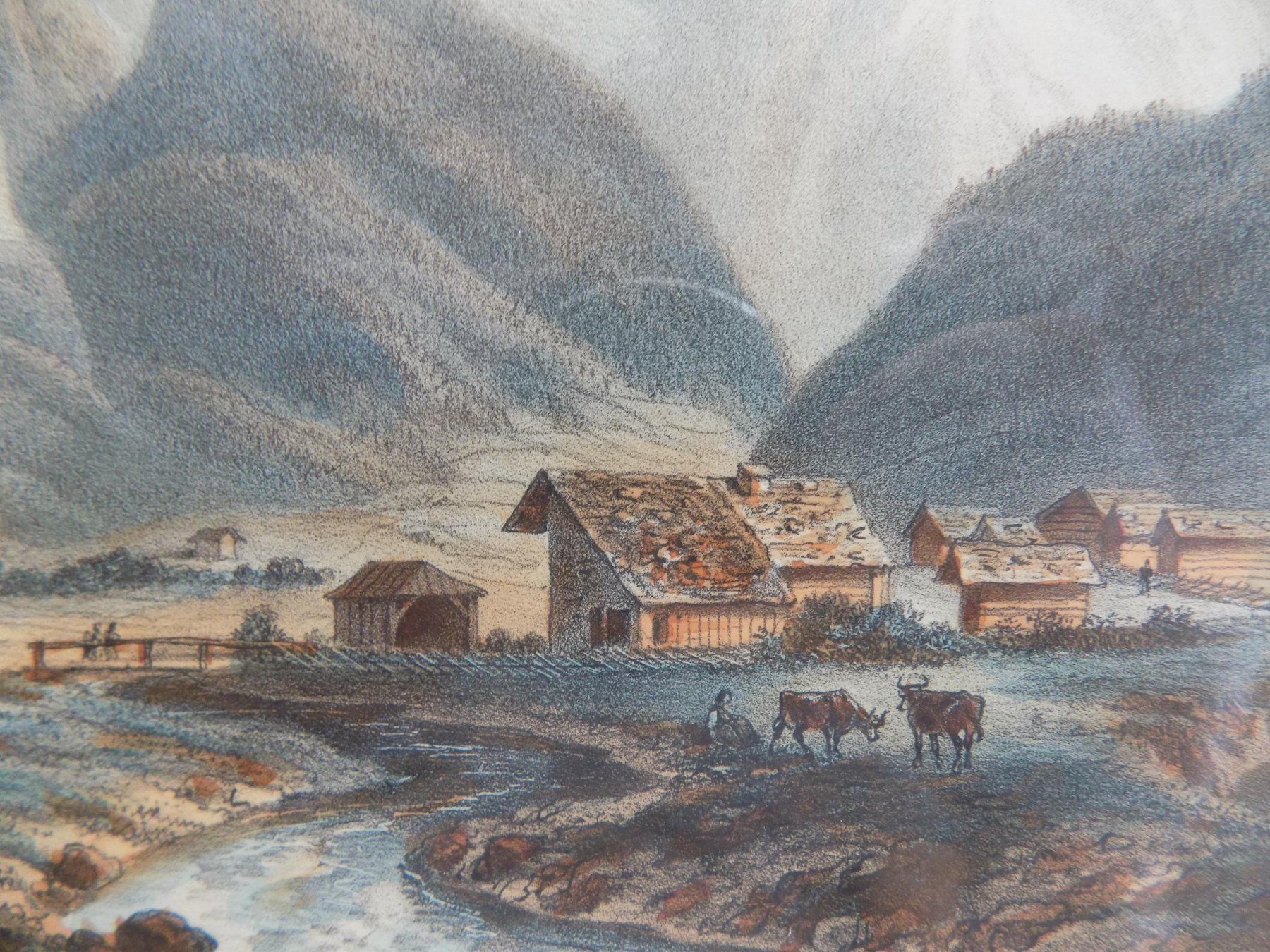 Incisioni: Vue de la Gemmi Kandersteg – Usato da Risch venduto da Rischli15 8