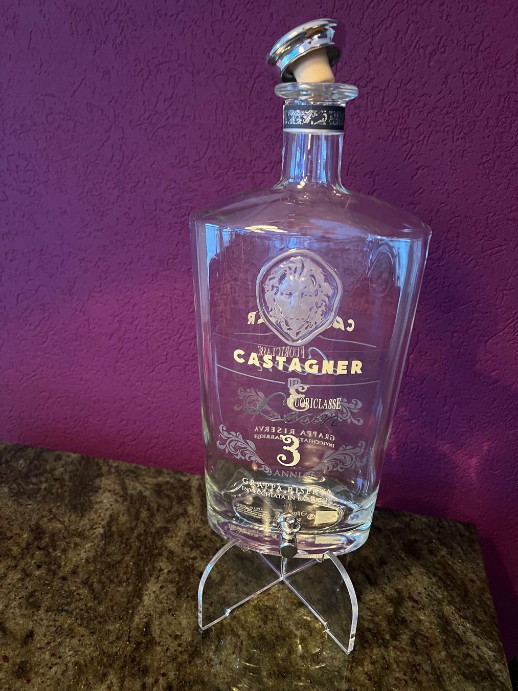 Altro: Castagner Grappa Flasche mit Zapfhahn – Usato da Neftenbach venduto da ernach 2