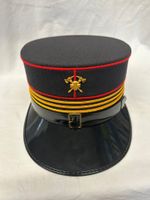 Mütze Hauptmann Feuerwehr, Hersteller: Marty. Guter Zustand.