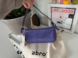 ABRO Clutch Abendtasche "Virginia" Purple Leder NEU