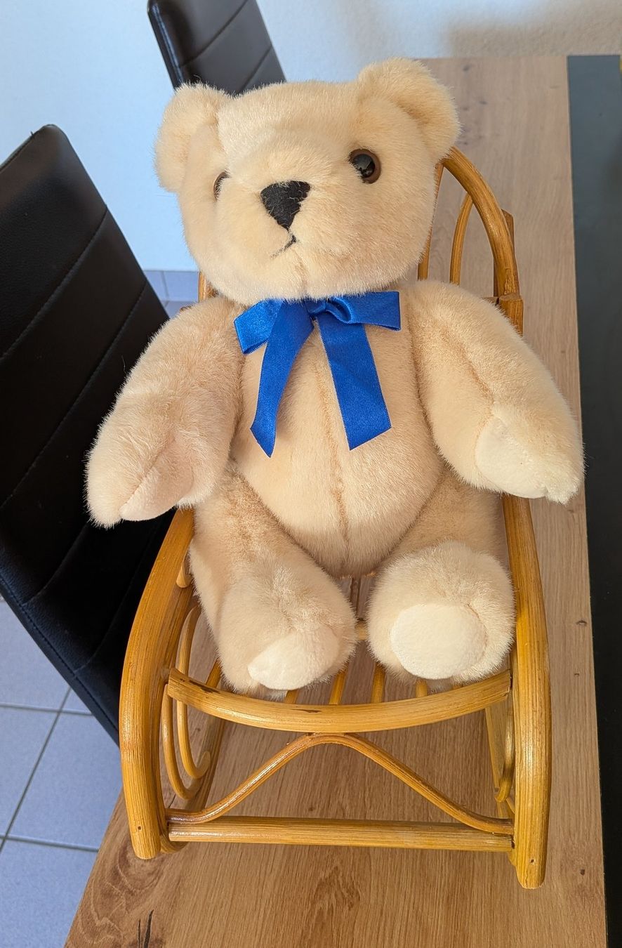 Giocattoli: Bel ours clair et sa chaise à bascule – Usato da Villariaz venduto da Mariejoconde 3