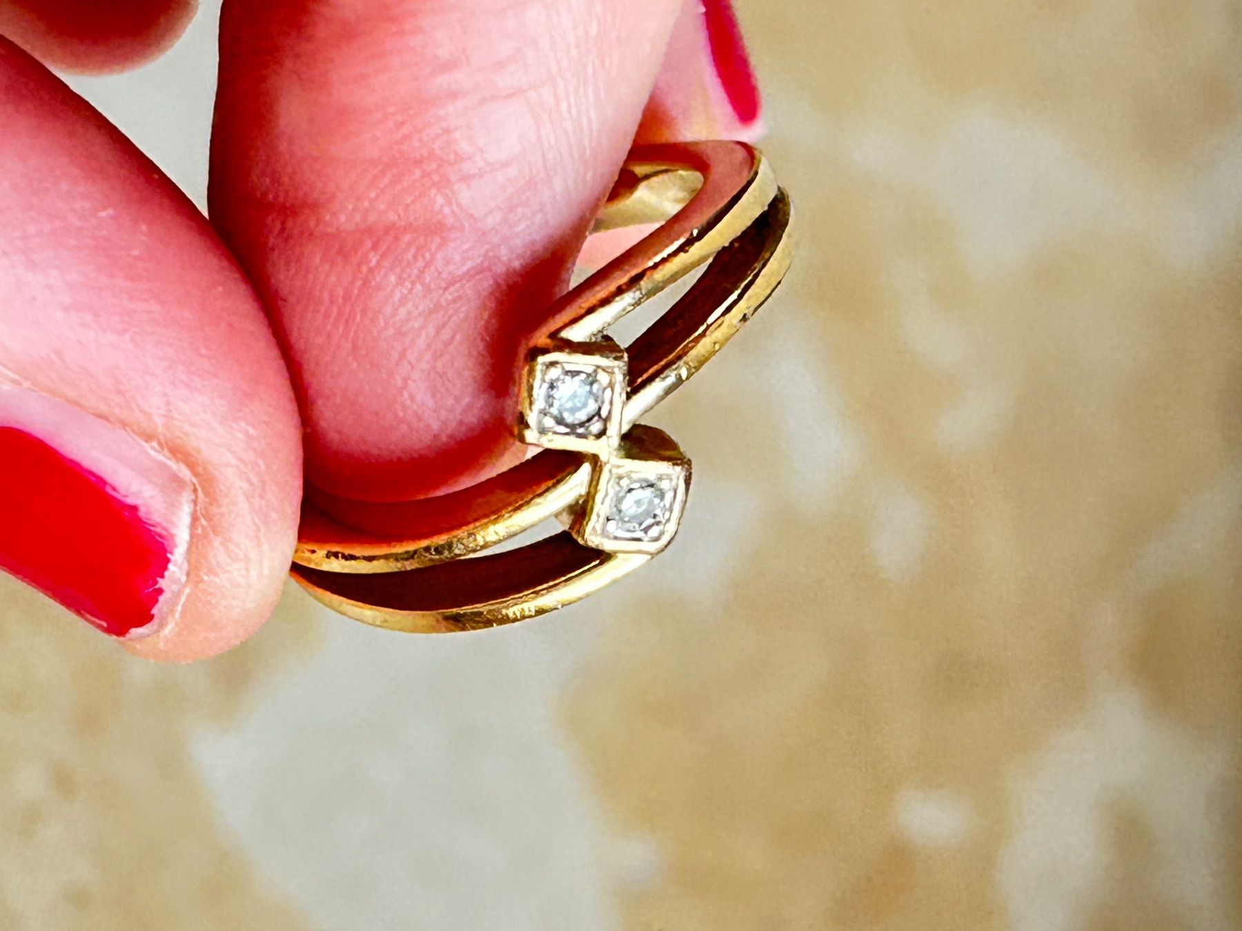 Pierre Lang Ringe: Pierre Lang ring TWINS 54 – Gebraucht aus Laufen von belleskulptur 5